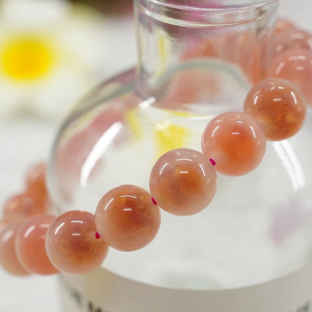 《愛莉輕寶石》水晶手鍊  糖心瑪瑙  10mm  天然水晶(有證書) 1222957-細節圖2