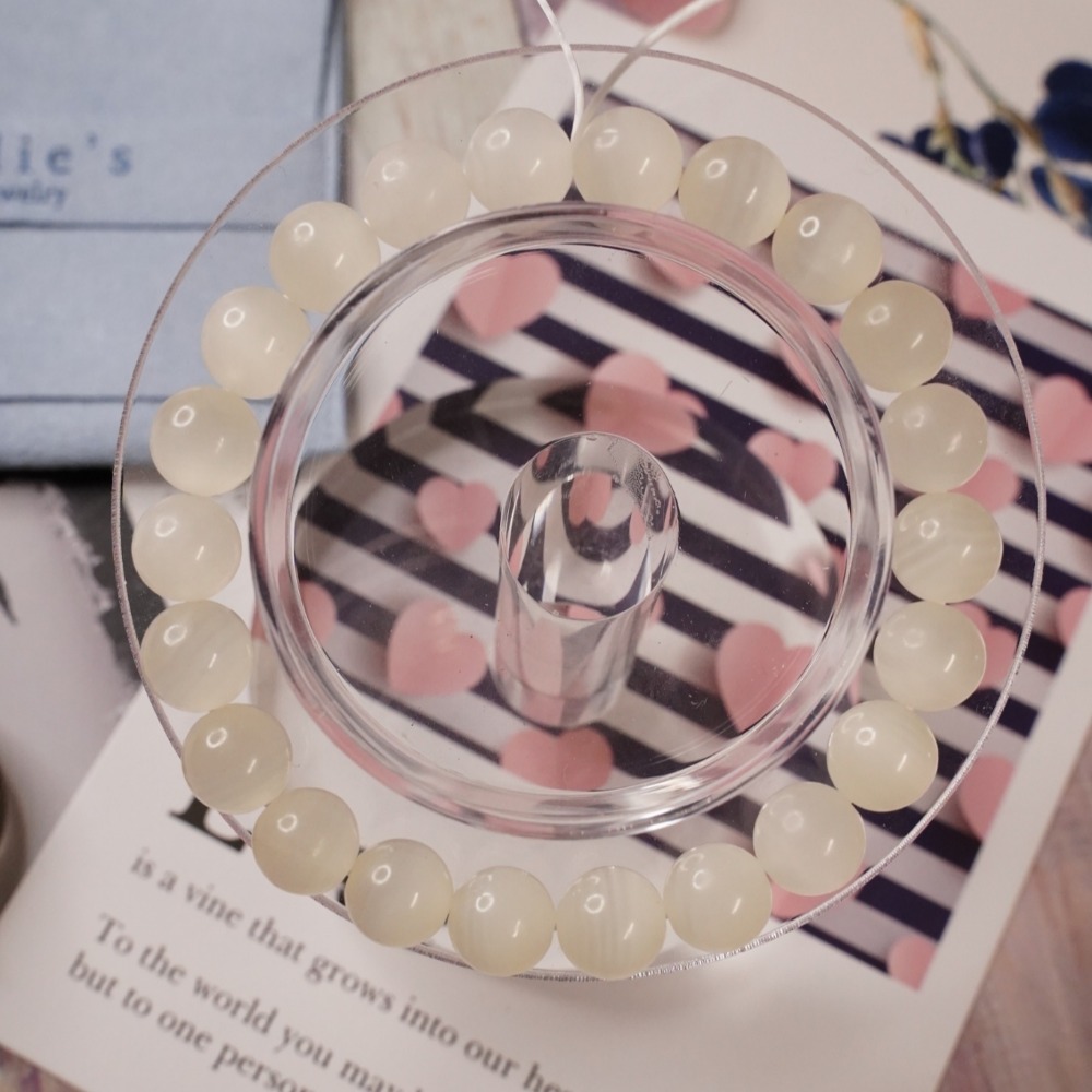 《愛莉輕寶石》水晶手鍊  阿富汗玉  8~9mm  天然水晶(隨機出貨.不挑款) AFG001-細節圖2