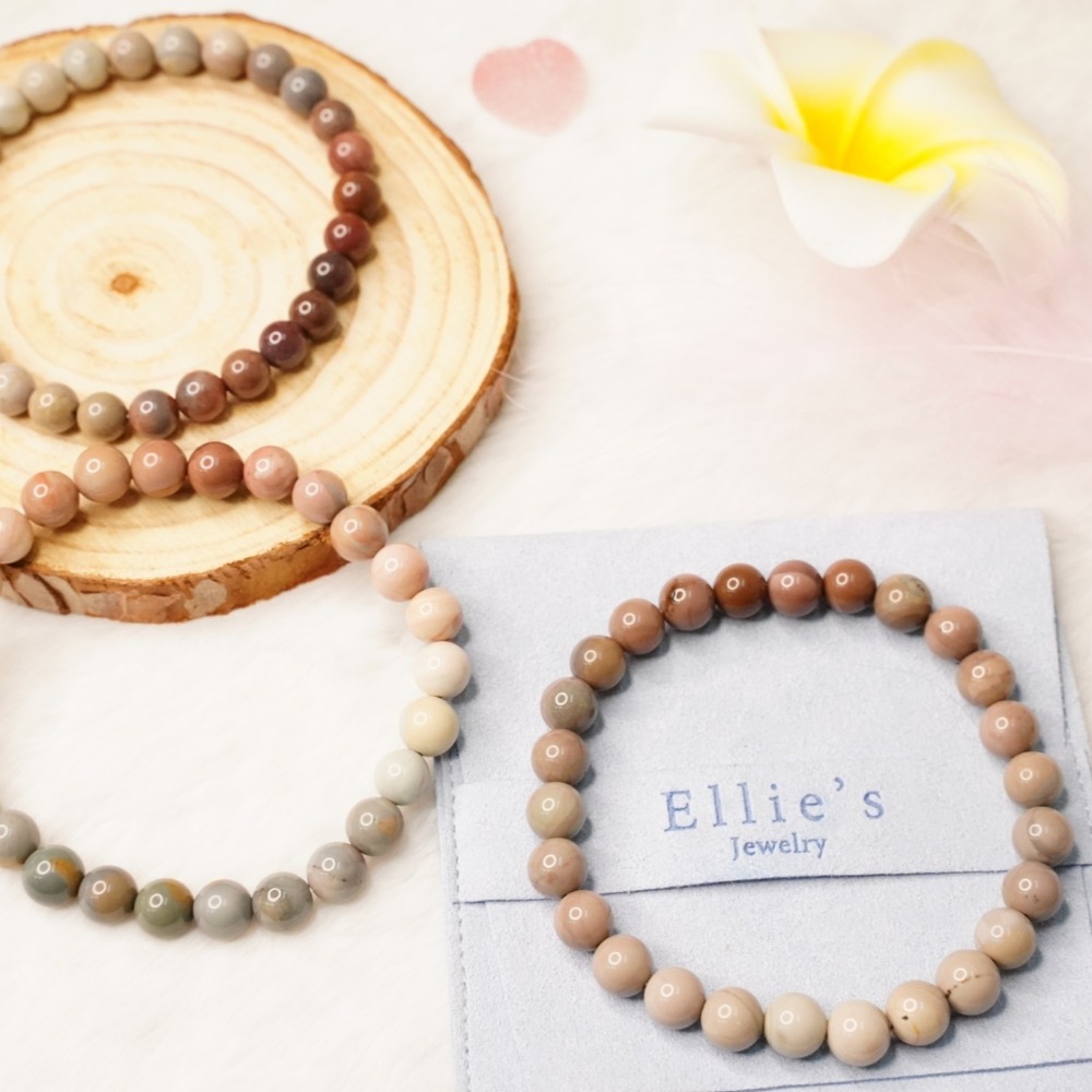 《愛莉輕寶石》水晶手鍊  奶昔  阿拉善  6.5~7.2mm  天然水晶(隨機出貨.不挑款) ALA005-細節圖6