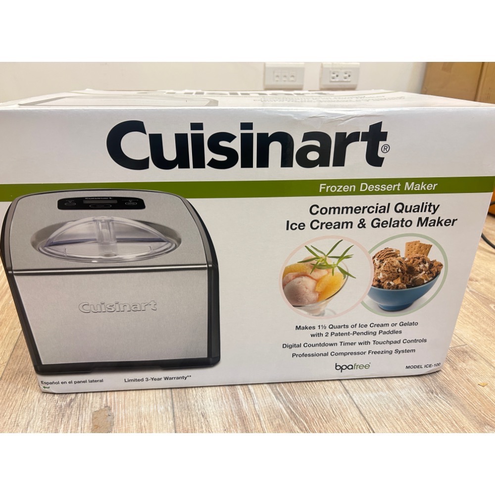 美國 cuisinart 美膳雅 ice cream maker全新未使用 倉庫實拍 台灣現貨 可面交-細節圖2