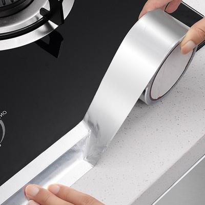 鋁箔膠帶 玻纖鋁箔膠帶 耐高溫膠帶 瓦斯爐封邊 廚房防霉膠帶 玻璃纖維鋁箔 阻燃膠帶 耐熱膠帶 隔熱 錫箔膠帶-細節圖5