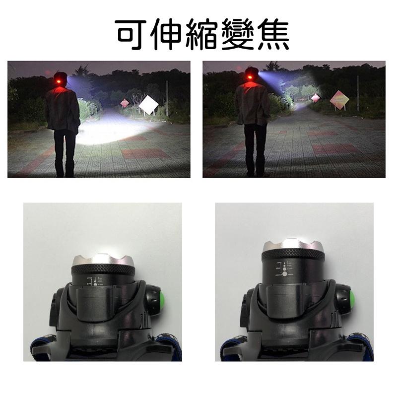 頭燈 感應頭燈 登山頭燈 露營頭燈 L2 頭燈 P50 強光頭燈 USB 充電頭燈 釣魚頭燈 防水頭燈 工-細節圖3