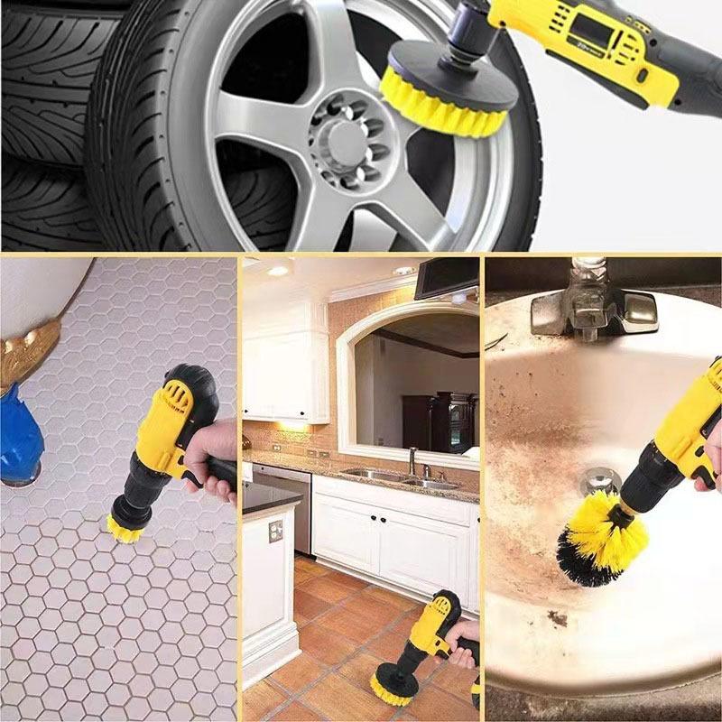 電動清潔刷 電動刷 電動刷頭電鑽刷 電鑽清潔刷廚房清潔 地板清潔 電動菜瓜布 六角柄清潔刷電鑽打蠟 清潔神-細節圖4