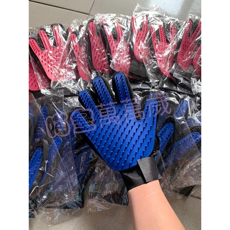 寵物除毛手套 洗澡按摩 狗毛貓毛 除毛手套 除毛刷 寵物毛髮梳理 梳毛神器 五指矽膠手套-細節圖7