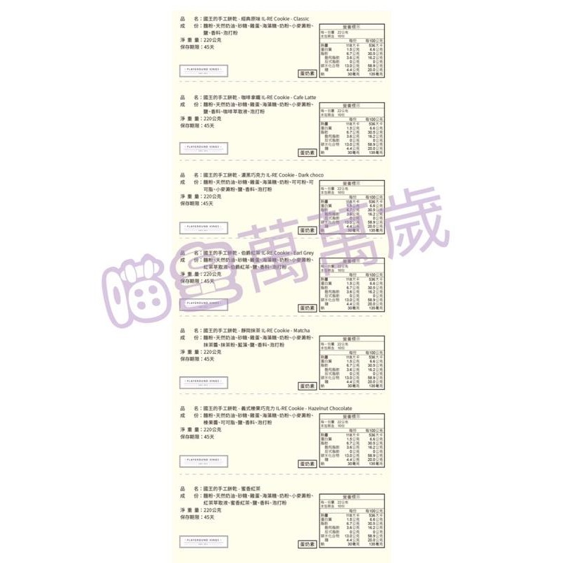 國王你好 曲奇餅乾 手工餅乾 附提袋   隨機口味賣場-細節圖8