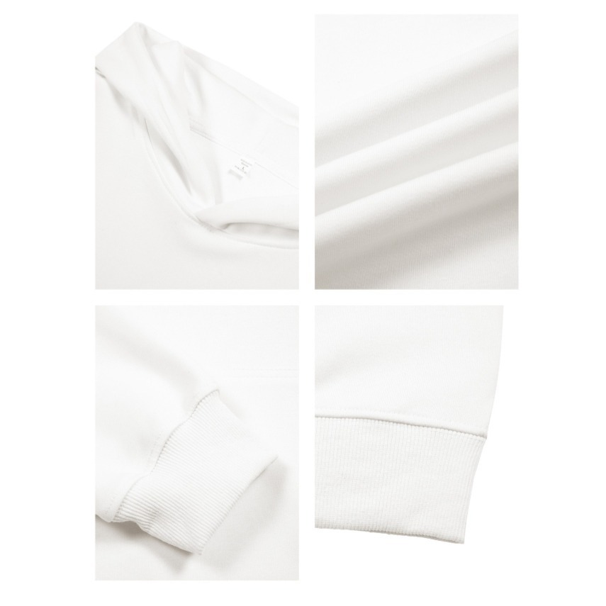 純色百搭落肩帽T/ 男女適合/ 挺擴有型-細節圖2