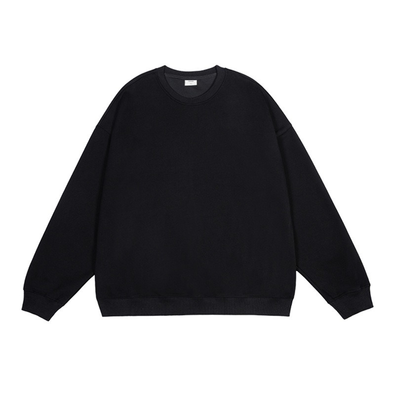 純色百搭落肩大學T/ 男女適合/ 挺擴有型-規格圖7