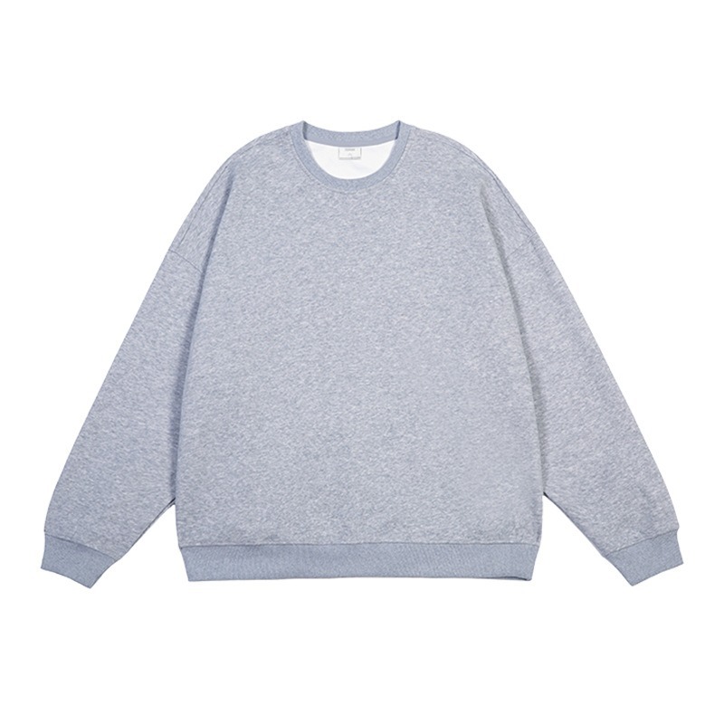 純色百搭落肩大學T/ 男女適合/ 挺擴有型-規格圖7