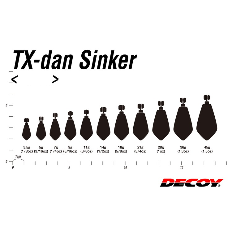 >日安路亞< DECOY DS-9、DS-9H TX-DAN SINKER 配重鉛-細節圖4