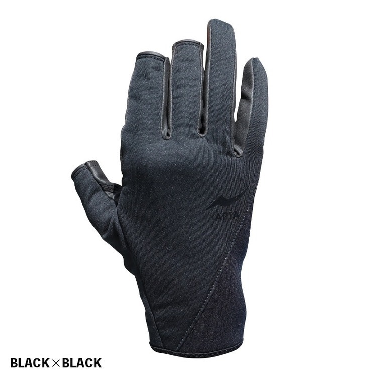 >日安路亞< APIA FINGERCUT GLOVE / AW 釣魚手套、露三指手套-規格圖3