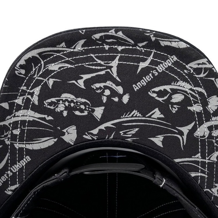 >日安路亞< APIA FLAT CAP FISH PRINT UNDER 平簷帽、棒球帽-細節圖4