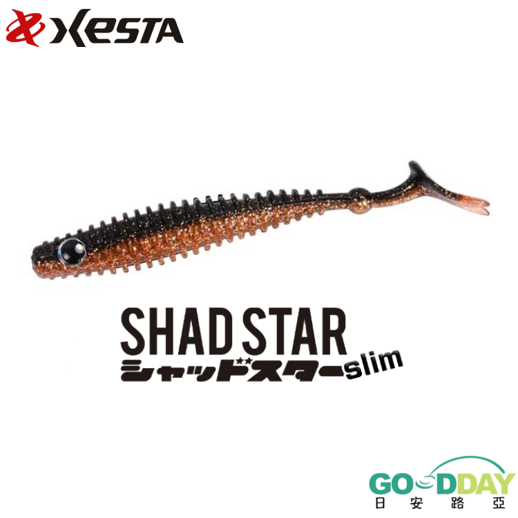 >日安路亞< XESTA SHAD STAR SLIM V尾軟蟲-細節圖2