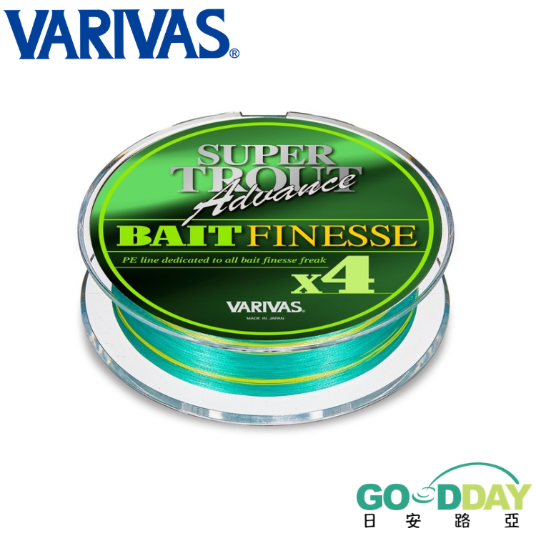 >日安路亞< VARIVAS SUPER TROUT ADVANCE BAIT FINESSE PE X4 溪流PE線-細節圖2