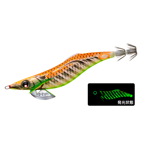 >日安路亞< YO-ZURI A1748 EGI AURIE-Q FINACE 3.5号 木蝦-規格圖2