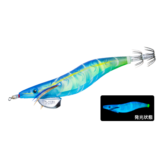 >日安路亞< YO-ZURI A1791 EGI AURIE-Q 3D 3.5号 木蝦-規格圖2