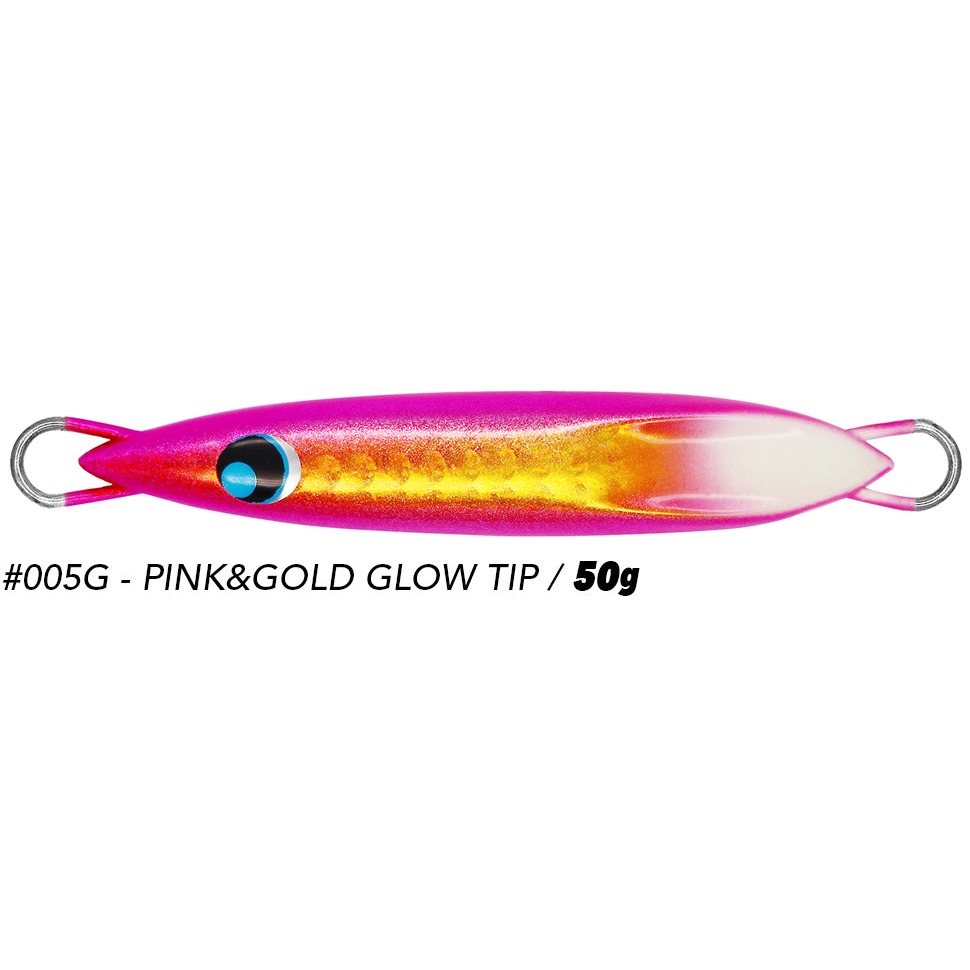 >日安路亞< UROCO CHIBI UROCO SHORT 50g、60g Metal jig 配備前後輔助鉤-規格圖1