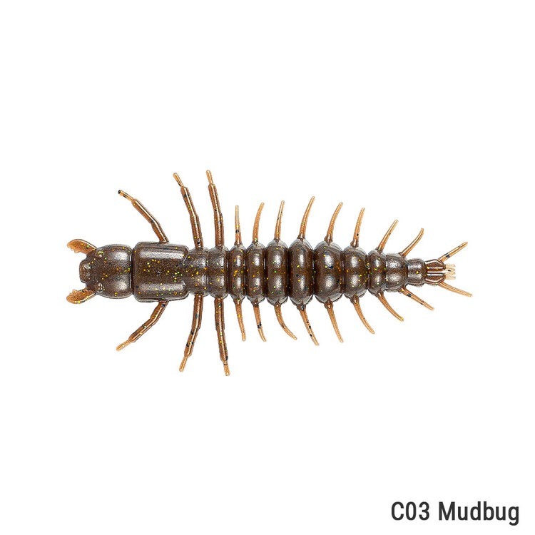 >日安路亞< NIKKO ZAZA Hellgrammite 3＂ Sinking Version 沉水軟蟲-規格圖1