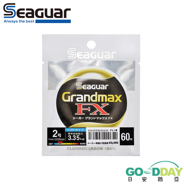 >日安路亞< Seaguar GRANDMAX FX 碳氟線、前導線-細節圖2