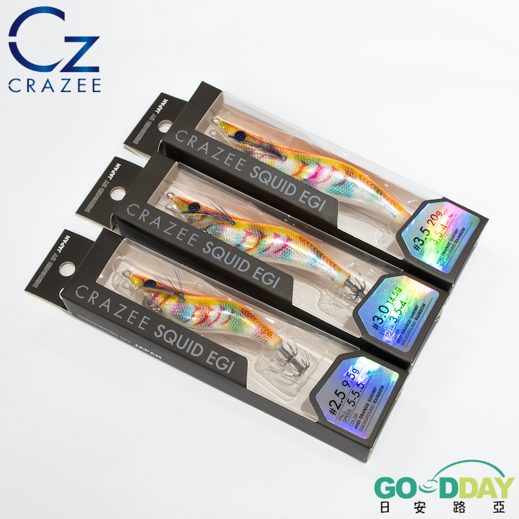 >日安路亞< CRAZEE SQUID EGI 木蝦、餌木-細節圖2