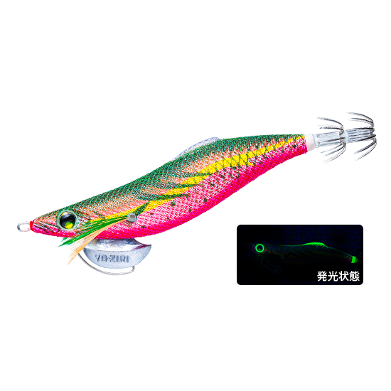 >日安路亞< YO-ZURI A1774 EGI AURIE-Q LC SLOW 3.0号 (遠投型) 木蝦-規格圖2