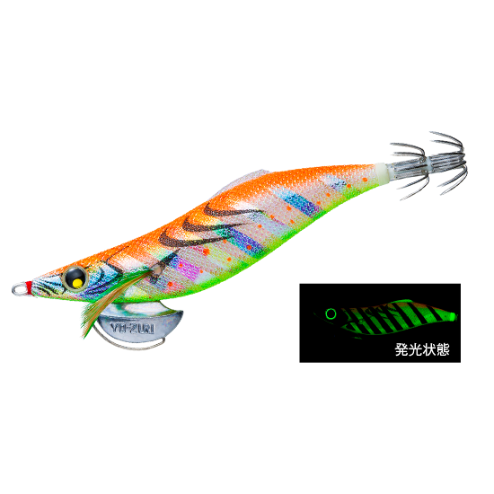 >日安路亞< YO-ZURI A1774 EGI AURIE-Q LC SLOW 3.0号 (遠投型) 木蝦-規格圖2