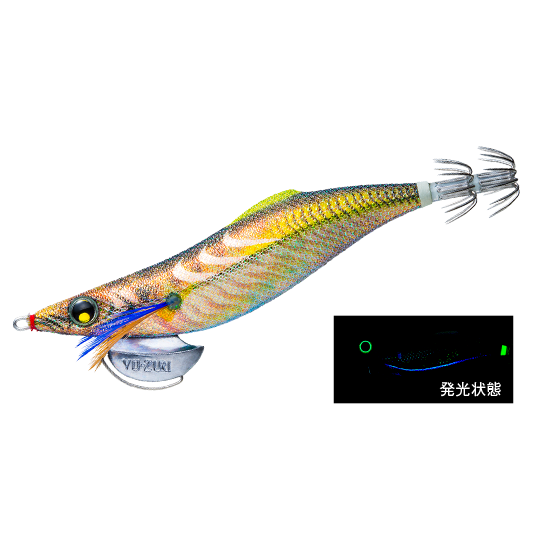 >日安路亞< YO-ZURI A1775 EGI AURIE-Q LC SLOW 3.5号 (遠投型) 木蝦-規格圖2