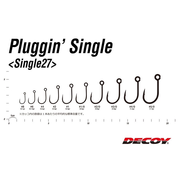 >日安路亞< DECOY SINGLE 27 PLUGGING＇SINGLE 單鉤-細節圖3