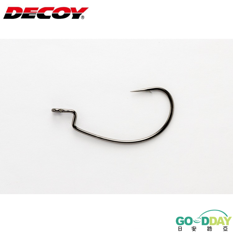 >日安路亞< DECOY WORM13 KG HYPER 野獸級黑鱸曲柄鉤-細節圖2
