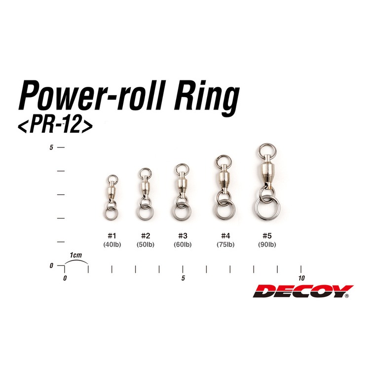>日安路亞< DECOY PR-12 POWER ROLL RING 高強度培林轉環、路亞環-細節圖3