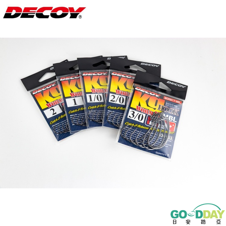 >日安路亞< DECOY WORM17MBL KG HOOK MBL 曲柄鉤-細節圖2