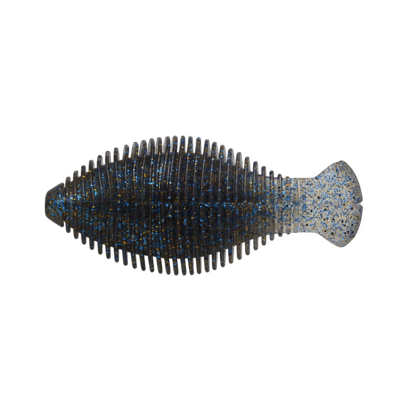 Viva Gill 3.5 吋 小型藍鰓魚仿生軟蟲｜下沉泳姿・遠投軟蟲・Bass 黑鱸專用-規格圖1