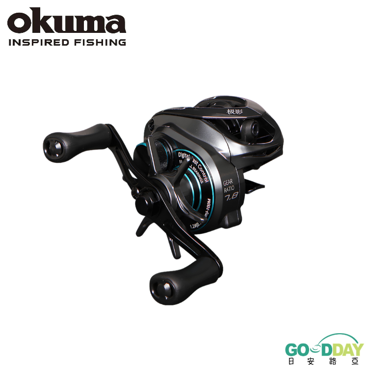 >日安路亞< okuma 狼王極影 DC 雙軸式捲線器、小烏龜捲線器-#GE287 右手