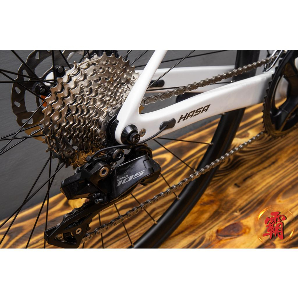 【卜萊特單車】HASA RS1 2023 碳纖維碟煞 公路車 Shimano 105 DI2 2x12 碳纖板輪鋁輪-細節圖2