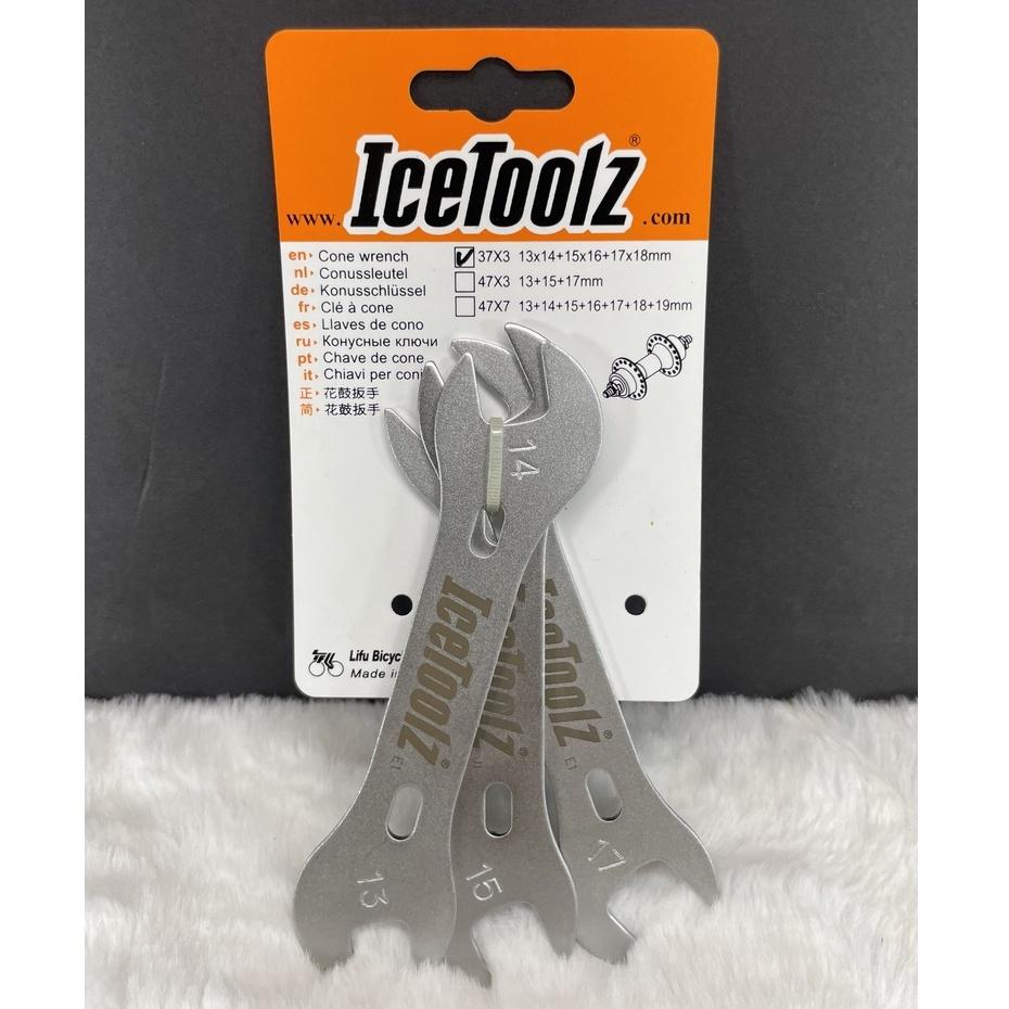 【卜萊特單車】IceToolz 37X3 雙開花鼓扳手組 3隻1組 6種尺寸 自行車 單車 公路車 扳手 維修 保養-細節圖2