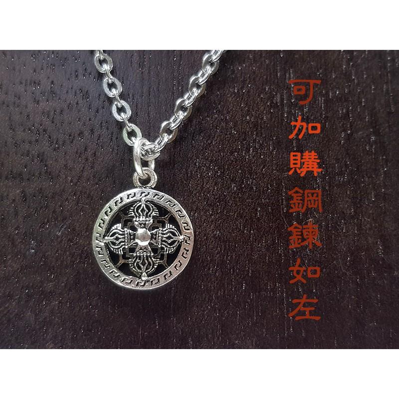 #禪圓#925銀製~十字杵(十字金剛杵)附五色線項鍊-護身辟邪飾品-細節圖4