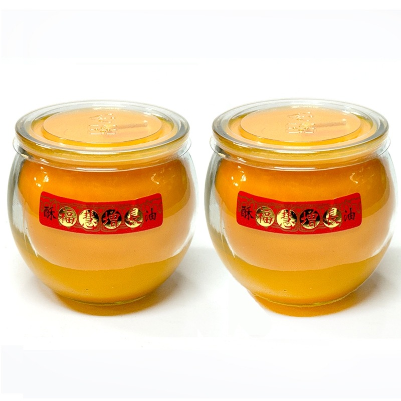 【禪圓】八國酥油燈 不倒杯 B206 純正酥油 玻璃不倒杯 b206 16小時 純正酥油 光明燈 長明燈 油燈粒 供燈-細節圖3