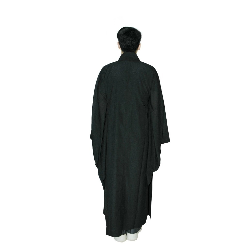 #禪圓#台灣品牌~高品質海青.舒適好穿.透氣不透明.黑色海青-附海青袋.參加法會.莊嚴海青.海清.宗教活動.祭祀參拜-細節圖3