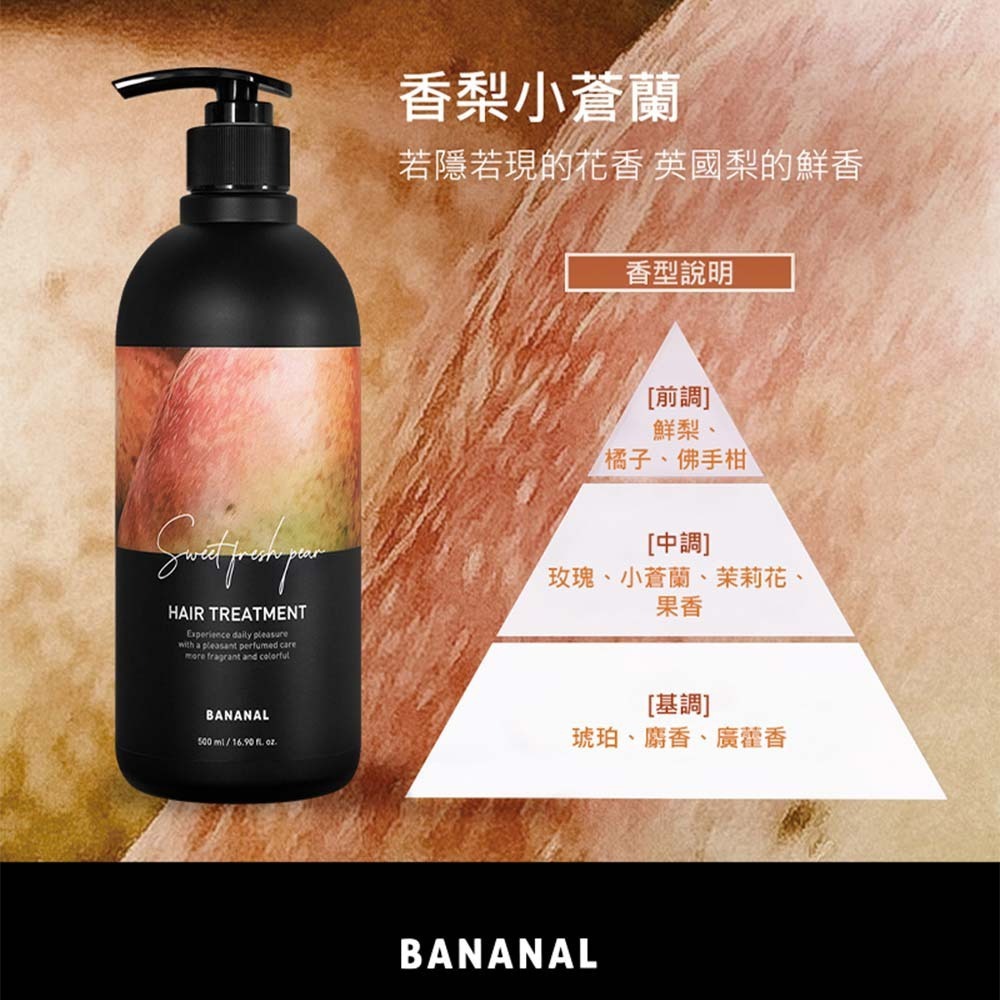 【BANANAL】韓國胺基酸香氛潤髮乳500ml-細節圖3