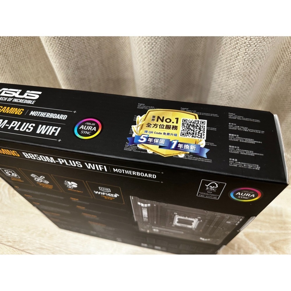 全新 ASUS 華碩TUF GAMING B850M-PLUS WIFI AM5主機板(M-ATX /3+2年保)-細節圖2