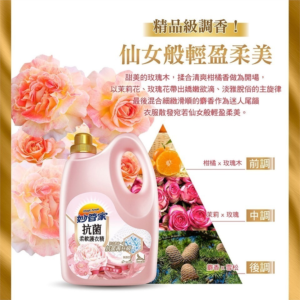【限時購】妙管家 洗衣精/柔軟護衣精/彩色漂白水補充包(任選賣場)-細節圖8