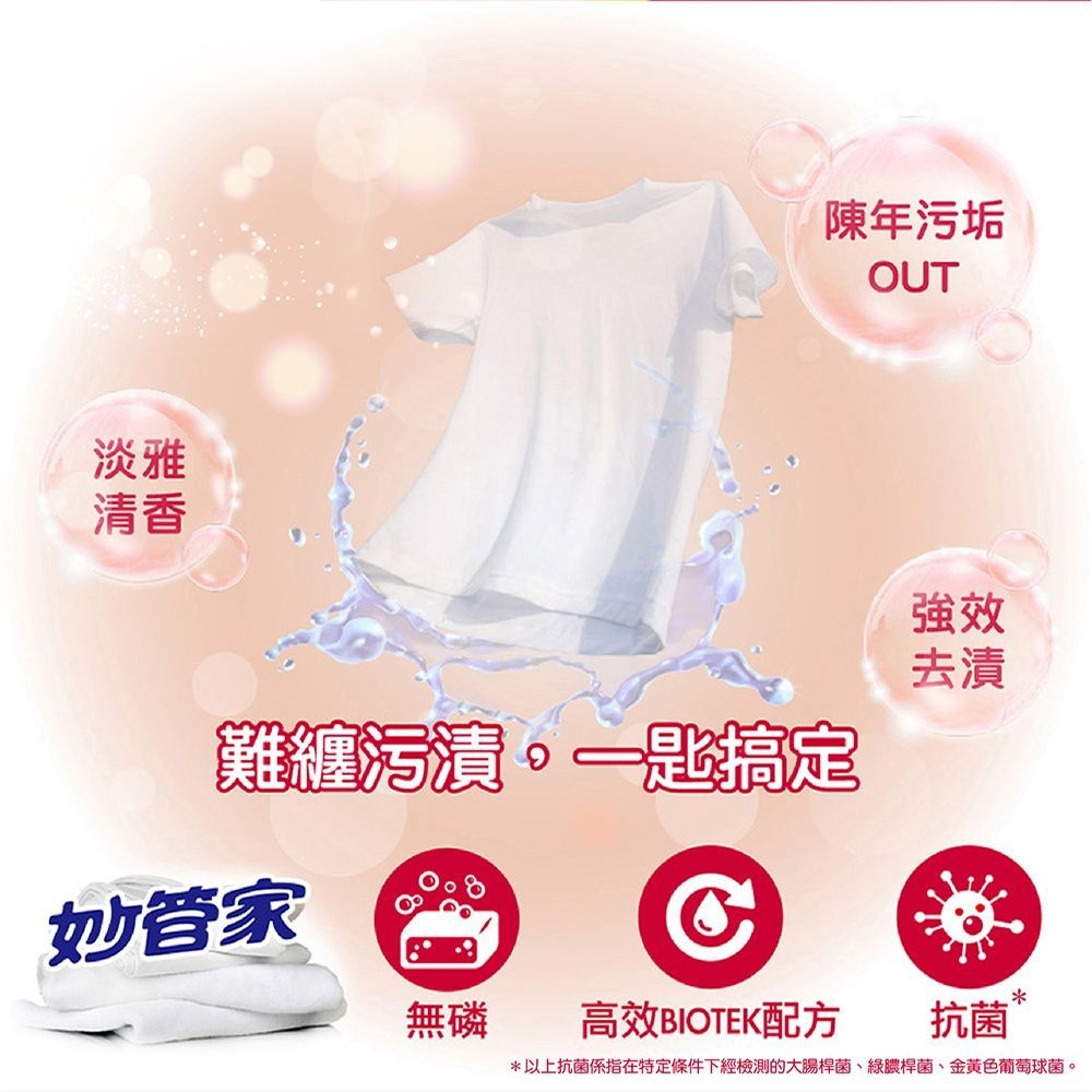 【限時購】妙管家 強效/活氧洗衣粉4.5kg x4/箱(兩款任選)-細節圖3