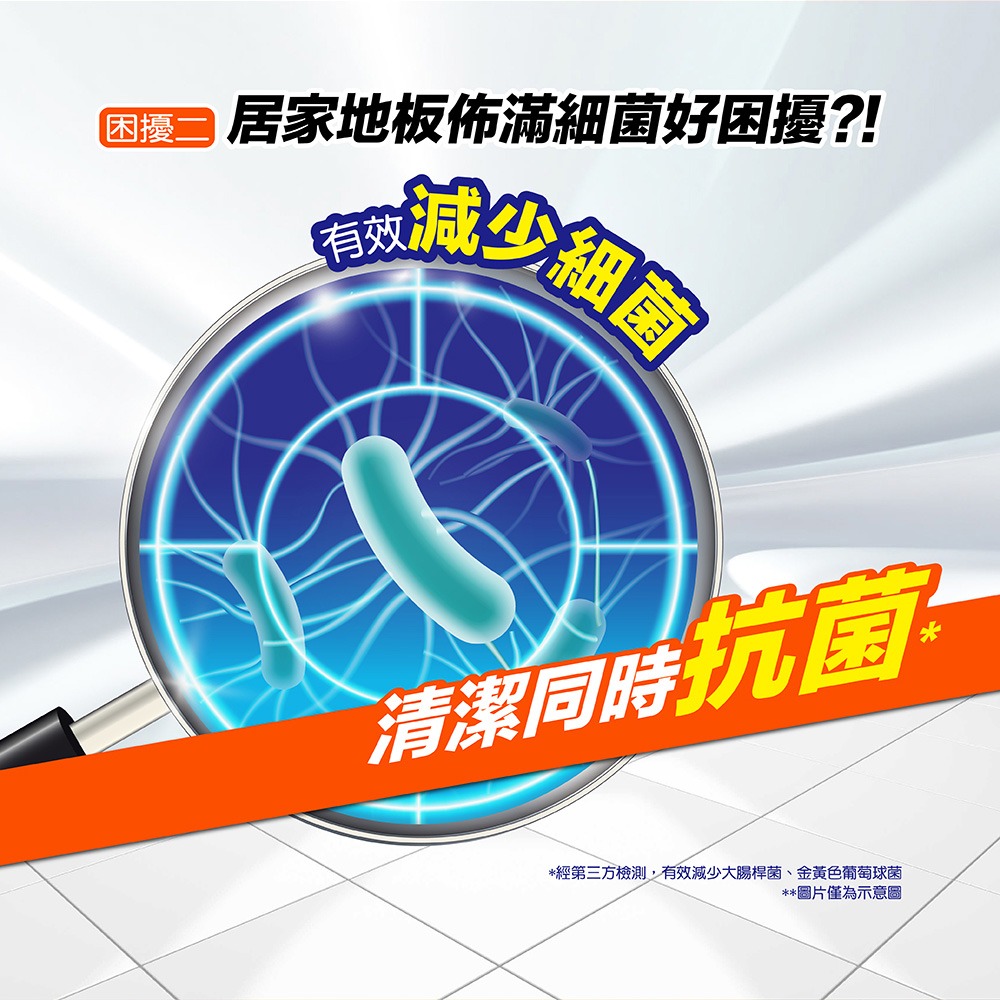 妙管家 瞬淨地板清潔劑補充包(清新橙香)1800g(6入)-細節圖4