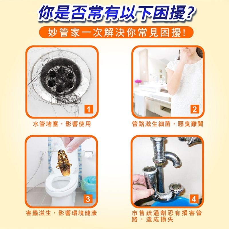 【限時購】妙管家 管路疏通劑960g(12入)-細節圖3