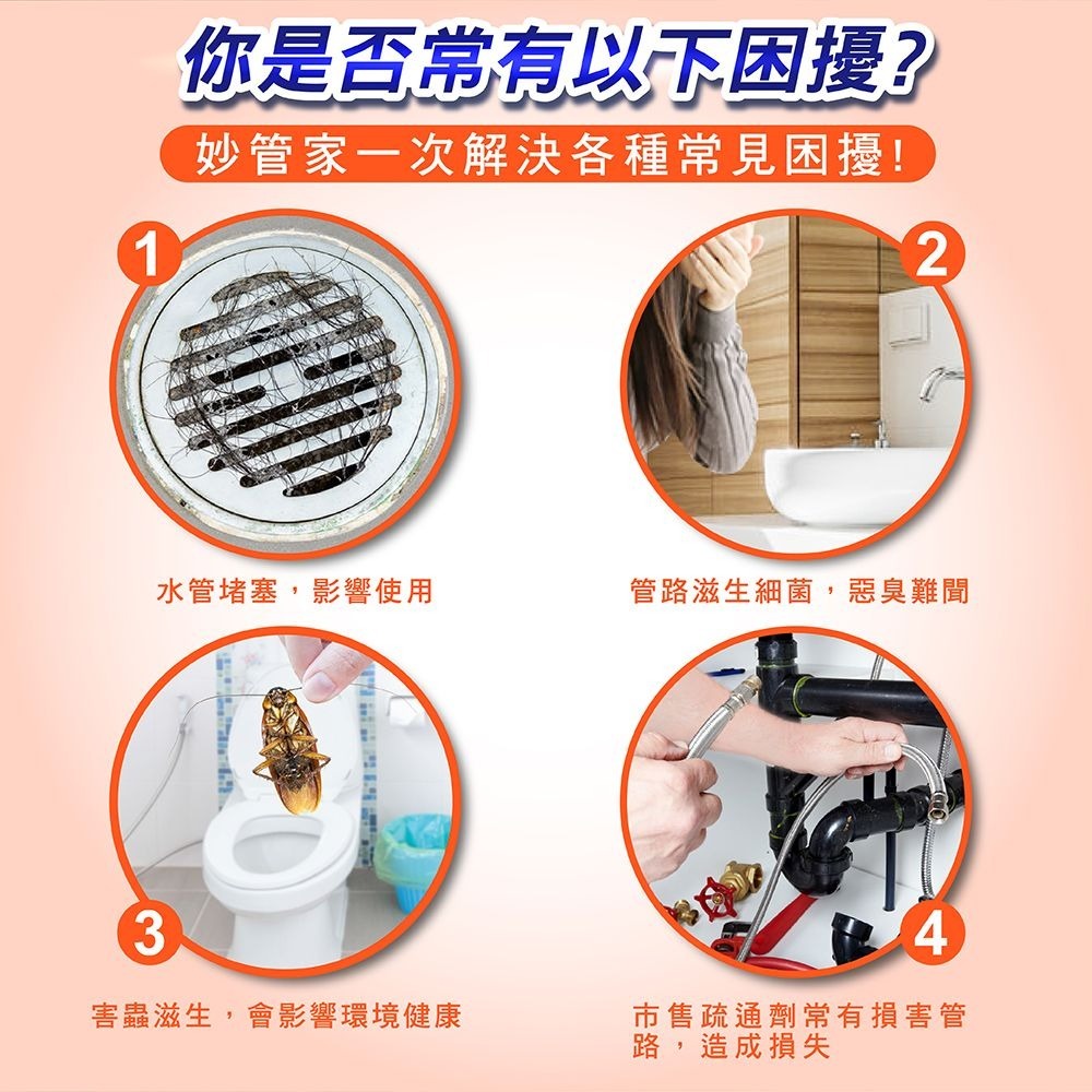 【限時購】妙管家 快速疏通劑960g(12入)-細節圖3