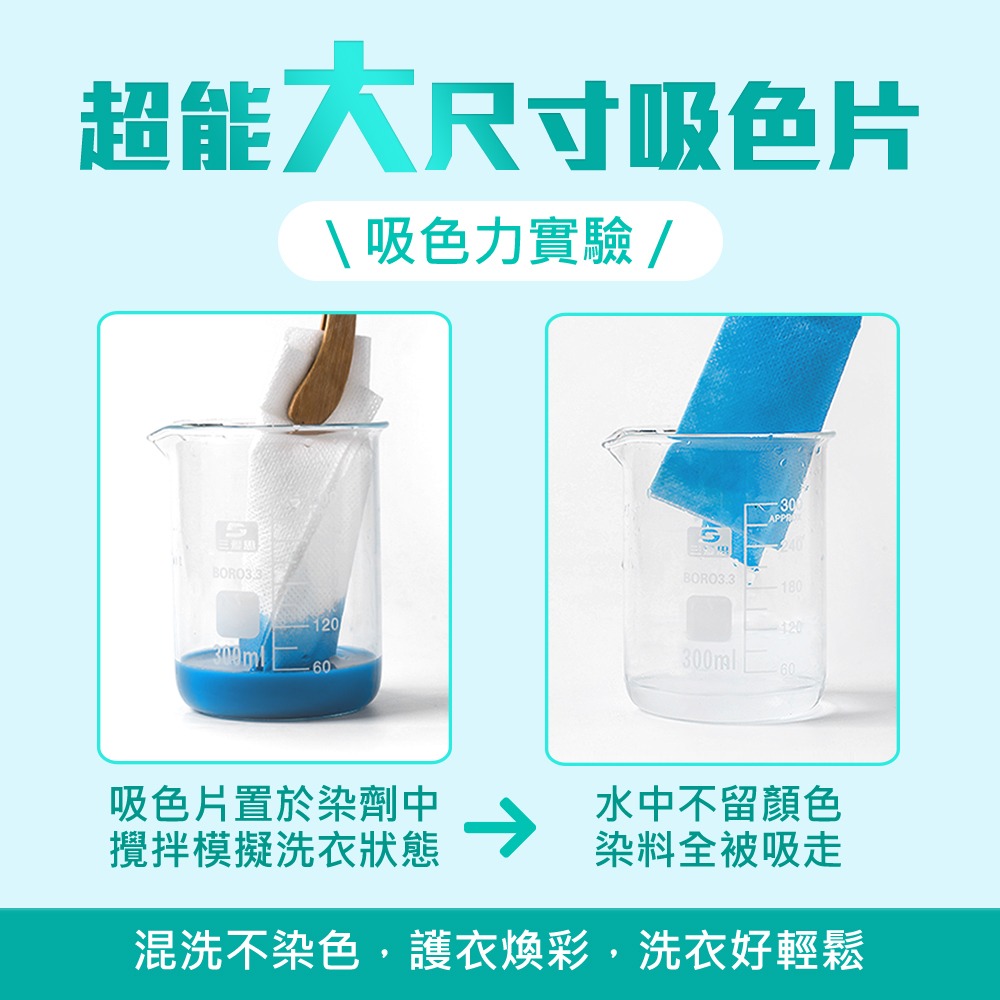 【超能】洗衣防染吸色片(30片*5盒=150片)-細節圖6
