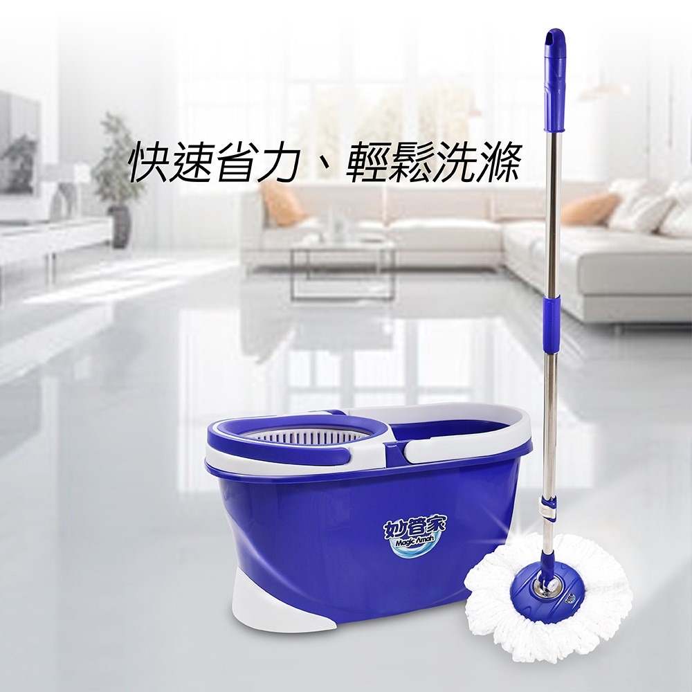 妙管家 潔霸旋轉拖把替換布x5入(吸水布盤 各式旋轉拖把通用/適用好神拖)-細節圖2