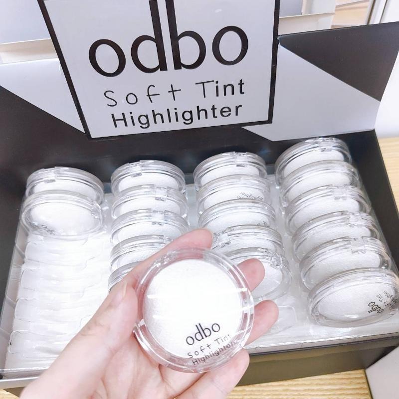 泰國 🇹🇭 odbo Soft Tint Highlighter 柔和色調高光粉盤 高光 提亮 修容 4g-細節圖5