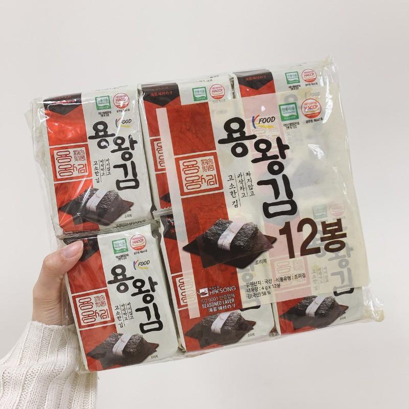 韓國超好吃 龍王海苔(12盒入)-細節圖2
