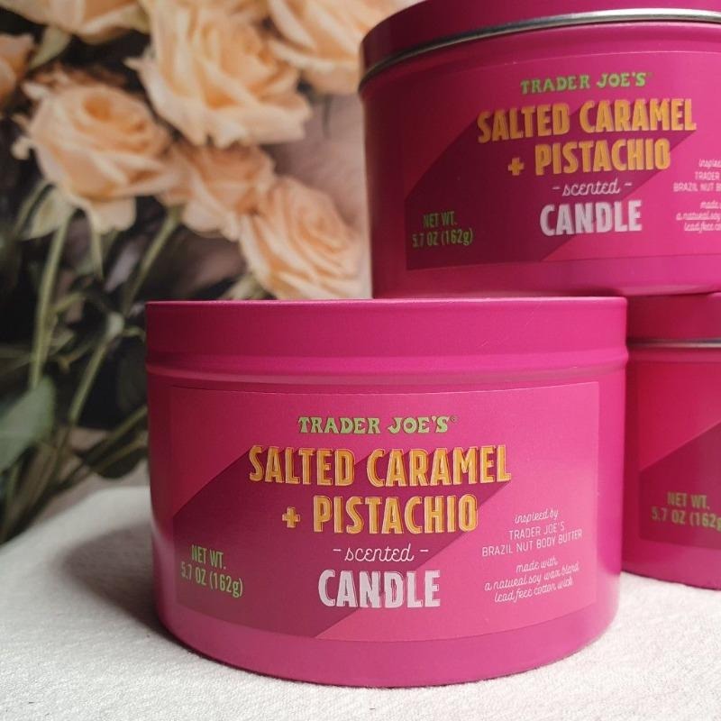 | 現貨 | 美國Trader Joe’s 季節限定販售 手工大豆香薰蠟燭 162g  SC-焦糖奶油開心果-細節圖2