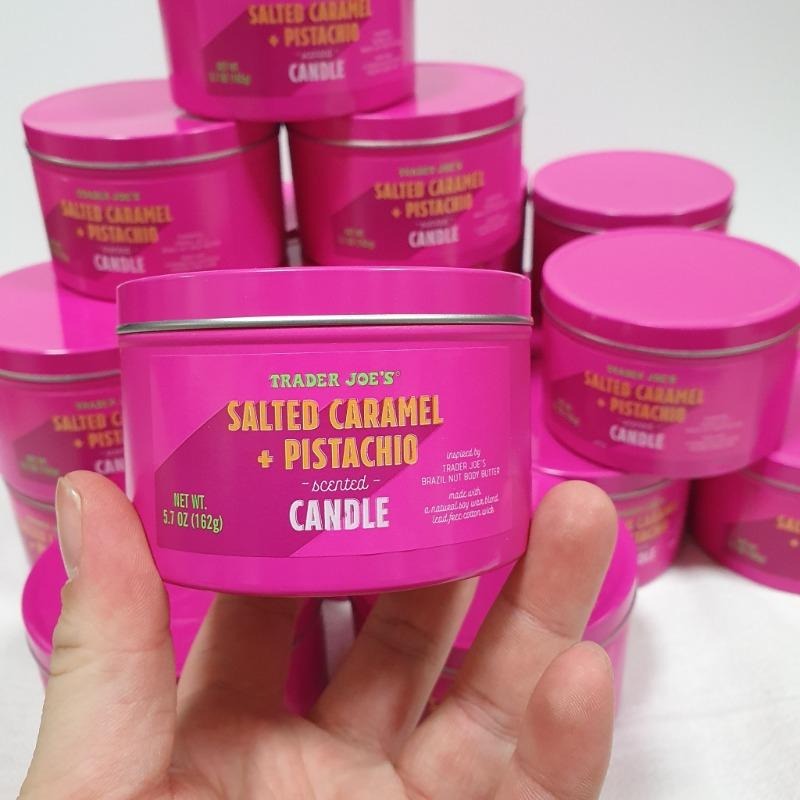 | 現貨 | 美國Trader Joe’s 季節限定販售 手工大豆香薰蠟燭 162g  SC-焦糖奶油開心果-細節圖3